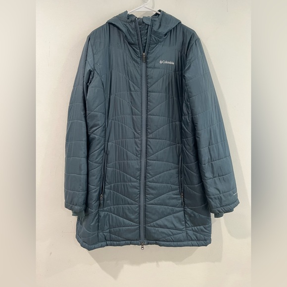 Columbia Women's  Hooded Plush Jacket Omni heat omni shell XL - Picture 1 of 12